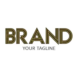 Online Editable Dark Green Perimeter Unique Logo