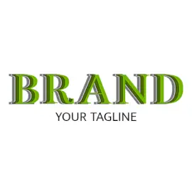 Online Editable Serif Font Placed on a Box Unique Logo
