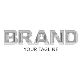 Online Editable Black Maze Font Creative Logo