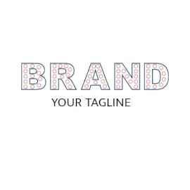 Online Editable Bold Outlined Font with Circle Creative Logo