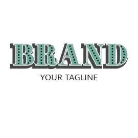 Online Editable Greenish Dot Square Creative Logo
