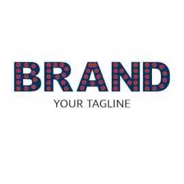 Online Editable Filled Bold Font Circle Creative Logo
