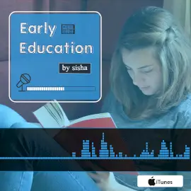 Online Editable Blue Education Podcast Audiogram