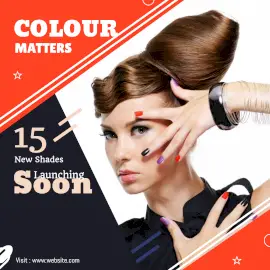 Online Editable Nail Polish Color Shades Instagram Post