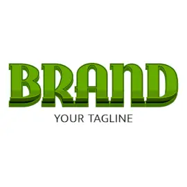 Online Editable Green and Black Marsh Fancy & 3D Logo