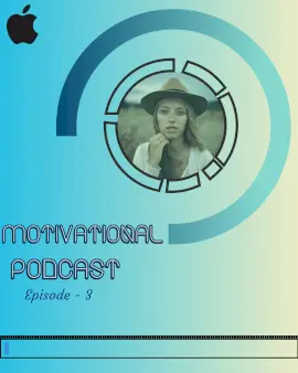 Online Editable Blue Motivational Podcast Audiogram