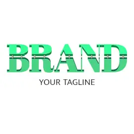 Online Editable Green Connected Architecture & Construction Logo