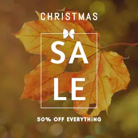 Online Editable Christmas Sale Offer Facebook 3D Post