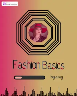 Online Editable Pink and Yellow Fashion Basics Podcast Audiogram