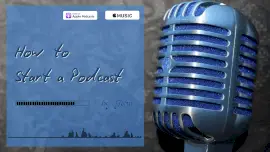 Online Editable Blue How to Podcast Tips Podcast Audiogram