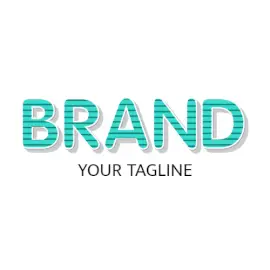 Online Editable Green and Black Horizontal Strands Unique Logo