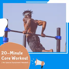 Online Editable Blue Core Workout Animated Design