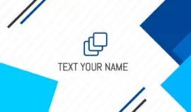 Online Editable White Minimalistic Advertising Business Card