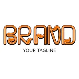 Online Editable Brown Lion Tail Animal & Pet Logo
