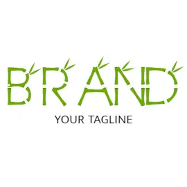 Online Editable Attractive Bamboo Text Hotel & Travel Logo