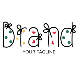 Online Editable Christmas Themed Text Events Logo