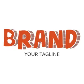 Online Editable Orange Stone Age Historical Logo Maker
