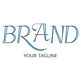 Online Editable Fancy Strokes Writing Font Unique Logo