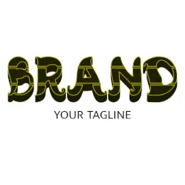 Online Editable Black and Yellow Medieval Text Gaming Logo