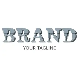 Online Editable Grey Monolithic Text Historical Logo