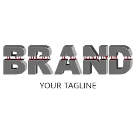 Online Editable Metalic and Blood Slashed Gaming Logo