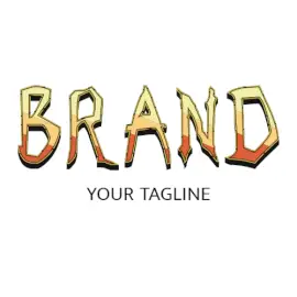 Online Editable Triple Color Sandstone Historical Logo