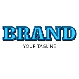 Online Editable Blue Dual Text Gaming Logo