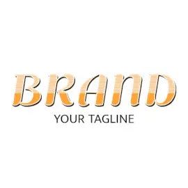 Online Editable Yellow Half Stripes Half Solid Marketing Logo