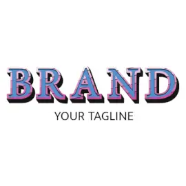 Online Editable Blue and Purple Gamming Logo