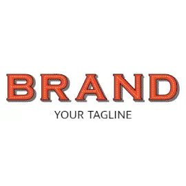 Online Editable Orange Dotted Text with Shadow Gaming Logo
