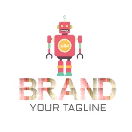 Online Editable Robotic Gaming Logo