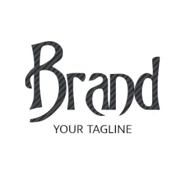Online Editable Gray Diagonal Stripes Unique Logo