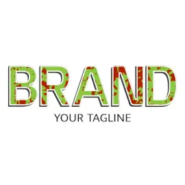 Online Editable Green and Orange Paint Splash Creative Logo