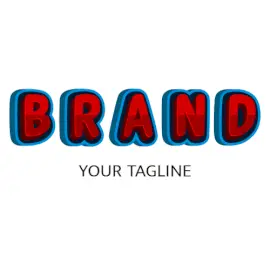 Online Editable Blue and Red Enclosed Kids Gaming Logo
