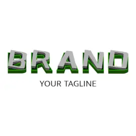 Online Editable Green Concrete Mould Text Gaming Logo
