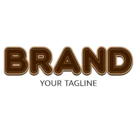 Online Editable Simple Chocolate Food & Drink Logo