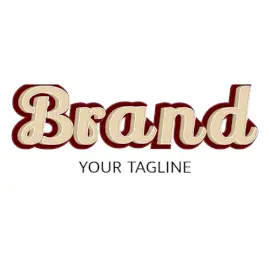 Online Editable Brown Urban Font Fancy & 3D Logo