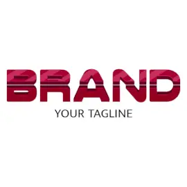 Online Editable Cut and Slightly Bent Font Unique Logo