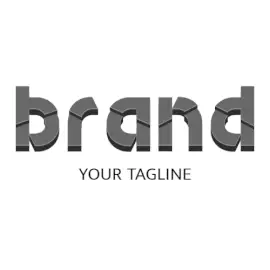 Online Editable Concrete Broken Stone Font Unique Logo