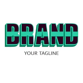Online Editable Strong Cyan Strike Fancy & 3D Text Logo