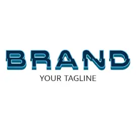 Online Editable Misplaced Isometric Gaming Text Logo