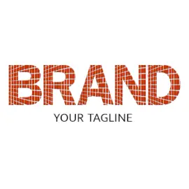 Online Editable Bricked Architecture & Construction Logo