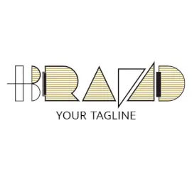 Online Editable Geometric Font Education & School Logo