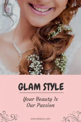 Online Editable Glam Style with Image Blog Graphic