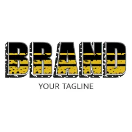 Online Editable Tattered Font Unique Logo