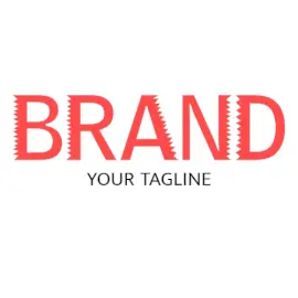 Online Editable Saw Blade Font Unique Logo