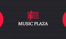 Online Editable Red Music Plaza Business Card