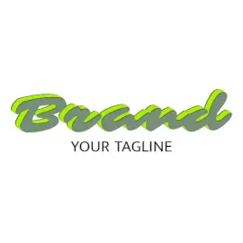 Online Editable Rage Italic Font Fancy & 3D Text Logo