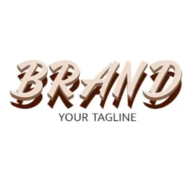Online Editable Stone with Shadow 3D Font Unique Logo