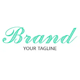 Online Editable Turquoise Creative Text Logo